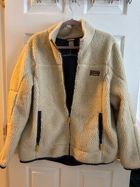 LL BEAN || retro pile fleece